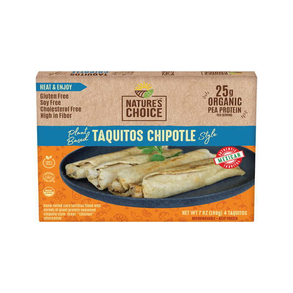 Nature's Choice Plant Based Taquitos Carnitas Style (6 Pack Bundle)